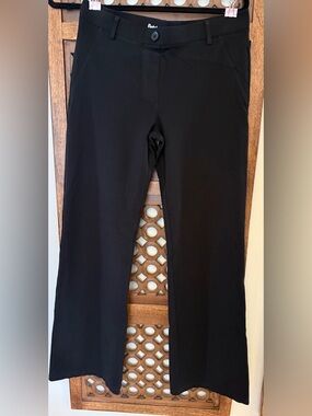 Betabrand Black Dress Pant Yoga Pants Bootcut Stretch Work Office Size M